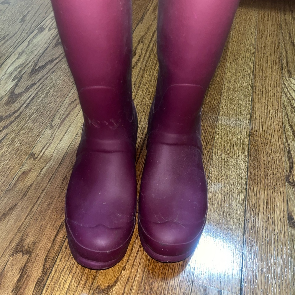 Burgundy Rain Boots